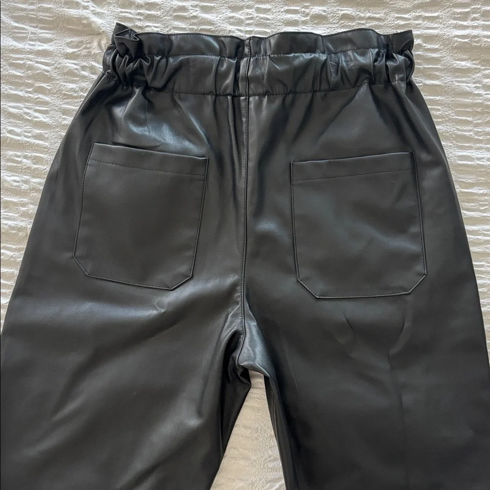Zara Black Paperbag Waist Ankle Pants - Picture 5 of 9